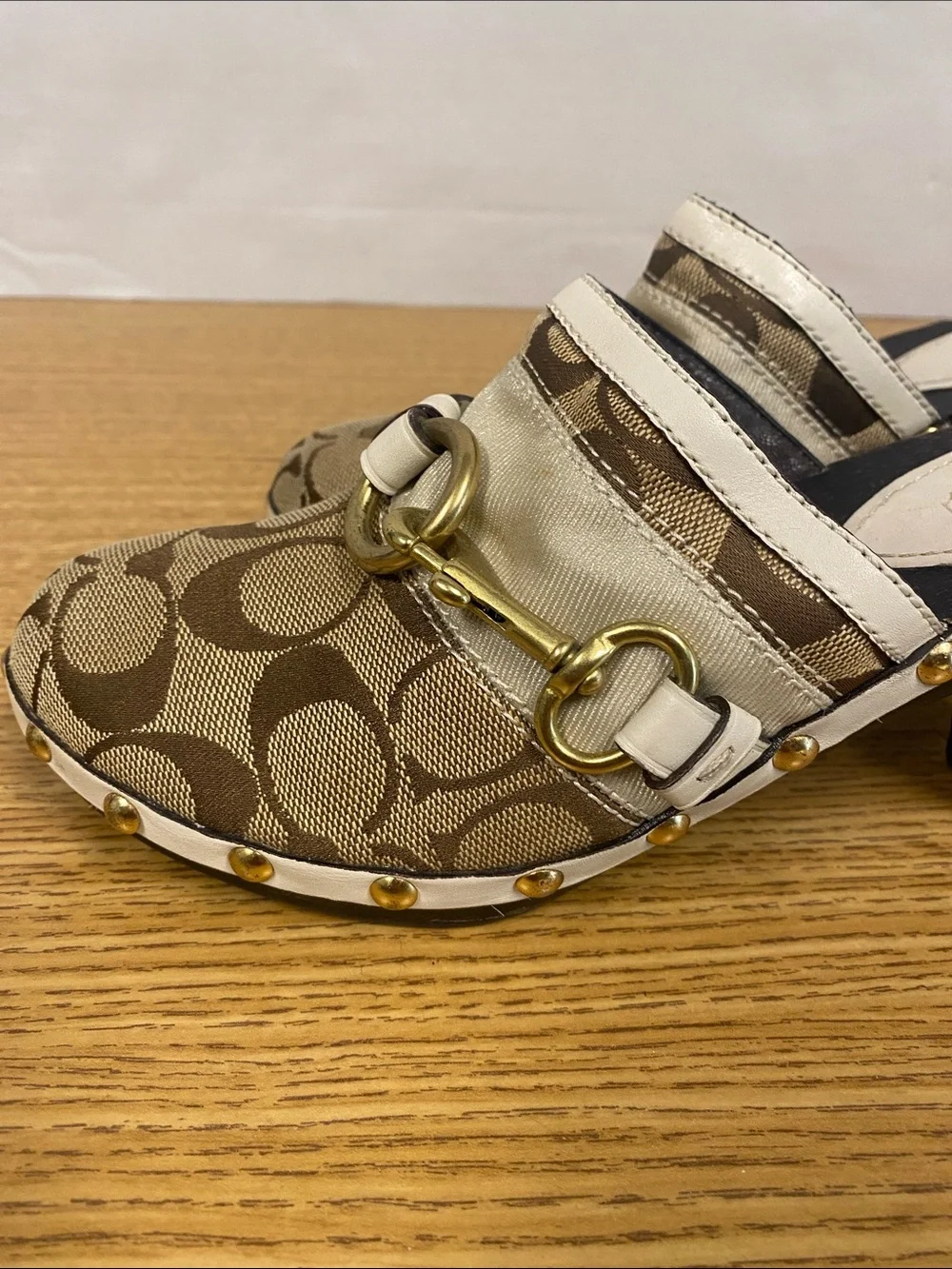 Coach slip mules